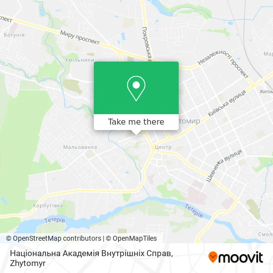 Карта Національна Академія Внутрішніх Справ