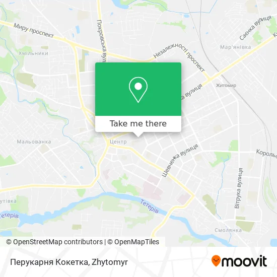 Карта Перукарня Кокетка