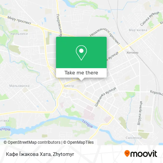 Карта Кафе Їжакова Хата