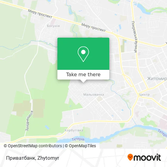 Карта Приватбанк
