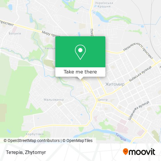 Тетерів map