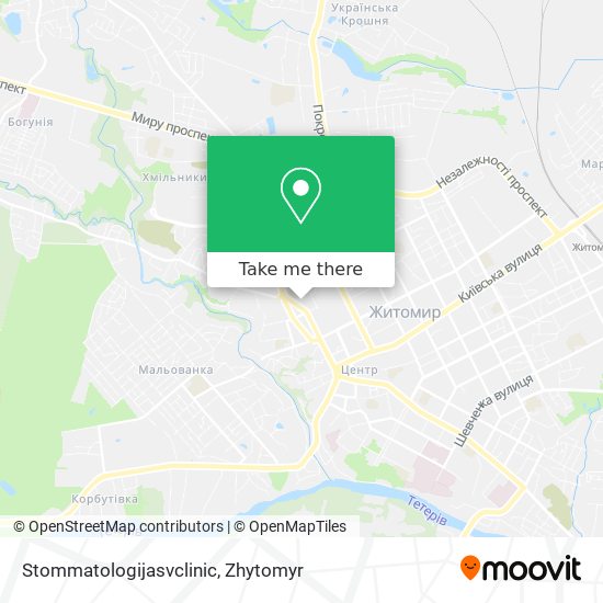 Stommatologijasvclinic map