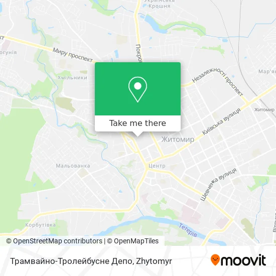 Карта Трамвайно-Тролейбусне Депо