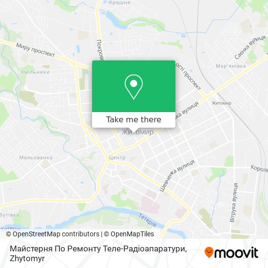Майстерня По Ремонту Теле-Радiоапаратури map