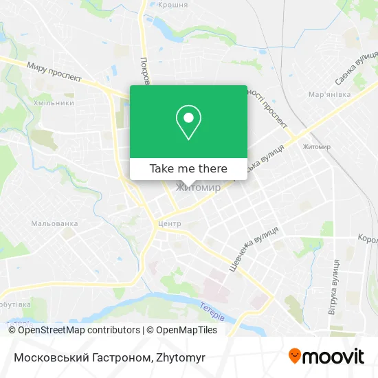 Карта Московський Гастроном