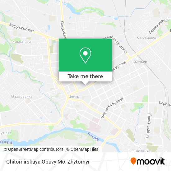 Ghitomirskaya Obuvy Mo map