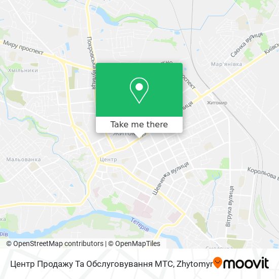 Центр Продажу Та Обслуговування МТС map