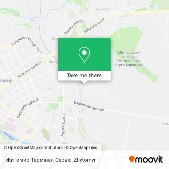 Карта Житомир-Термінал-Сервіс