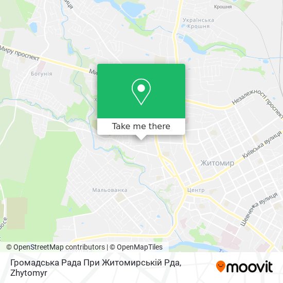 Громадська Рада При Житомирській Рда map