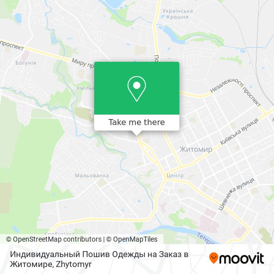 Индивидуальный Пошив Одежды на Заказ в Житомире map