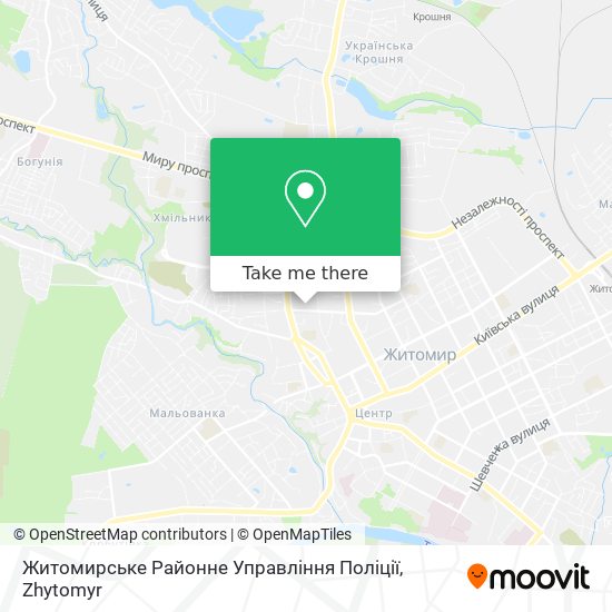 Житомирське Районне Управління Поліції map