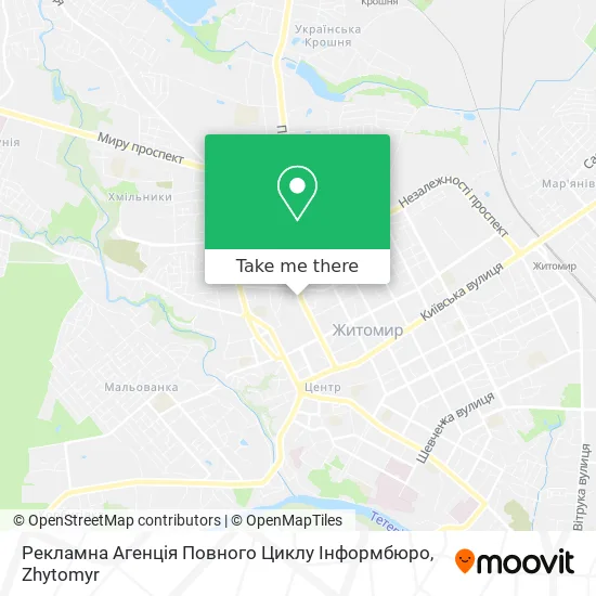 Карта Рекламна Агенція Повного Циклу Інформбюро