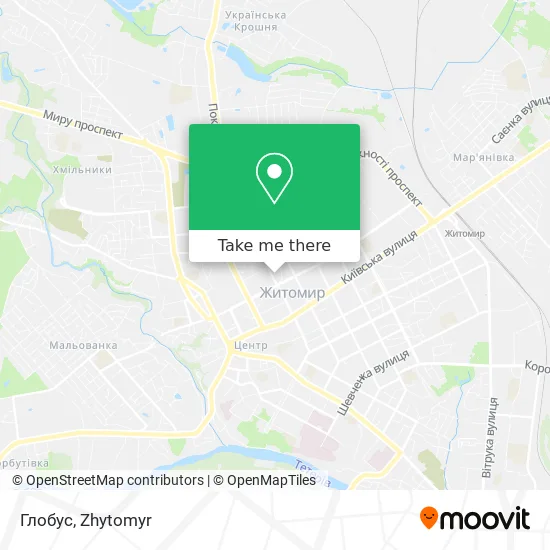 Карта Глобус