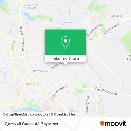Дитячий Садок 43 map