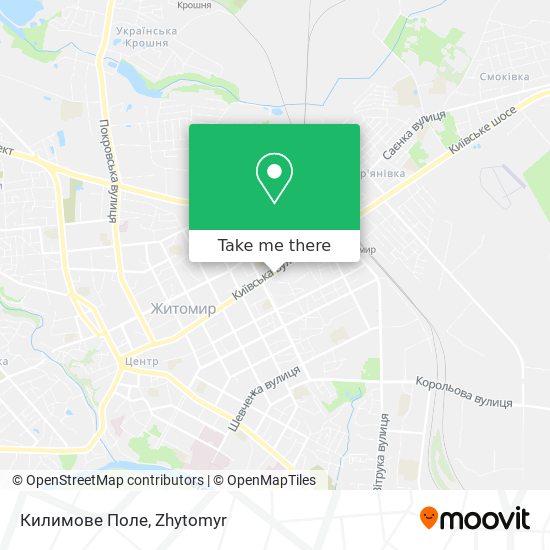 Килимове Поле map