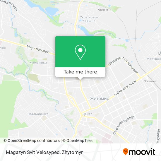 Magazyn Svit Velosyped map