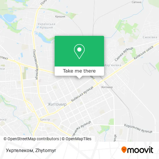 Карта Укртелеком