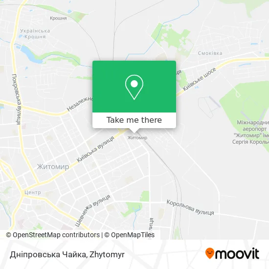 Карта Дніпровська Чайка