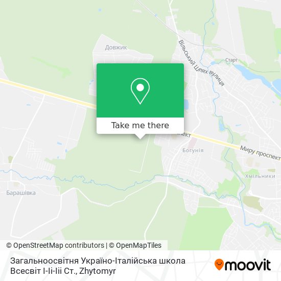 Загальноосвітня Україно-Італійська школа Всесвіт І-Іі-Ііі Ст. map