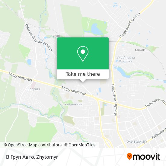 В Груп Авто map