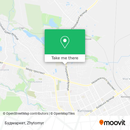 Будмаркет map