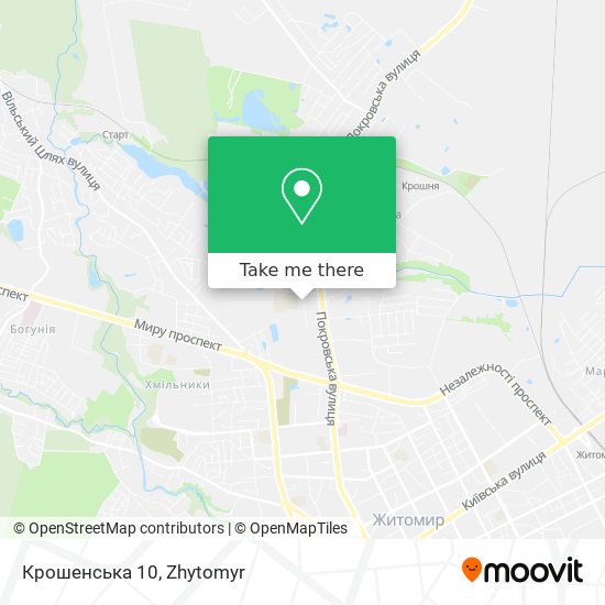 Крошенська 10 map