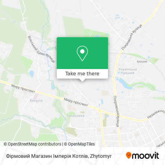 Фірмовий Магазин Імперія Котлів map