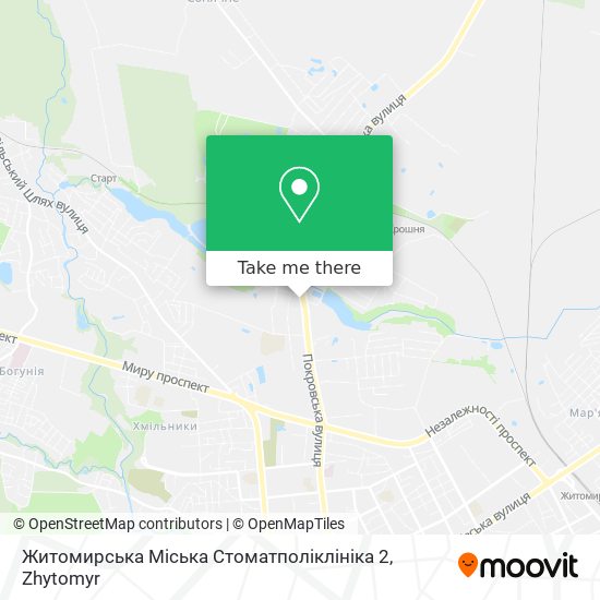 Житомирська Міська Стоматполіклініка 2 map