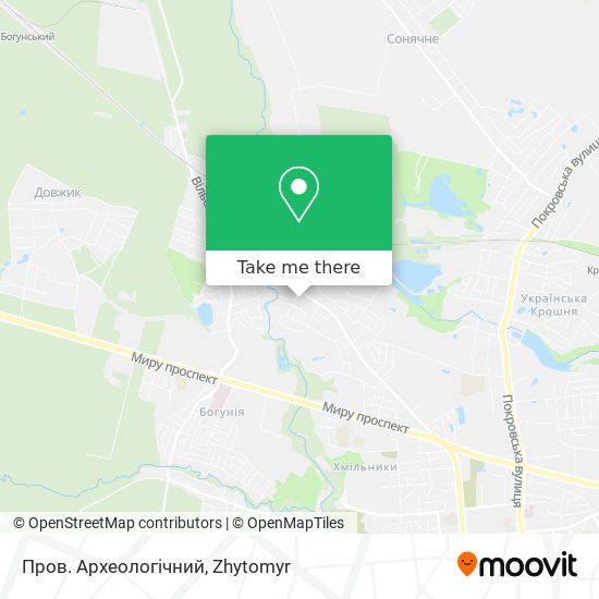 Пров. Археологічний map