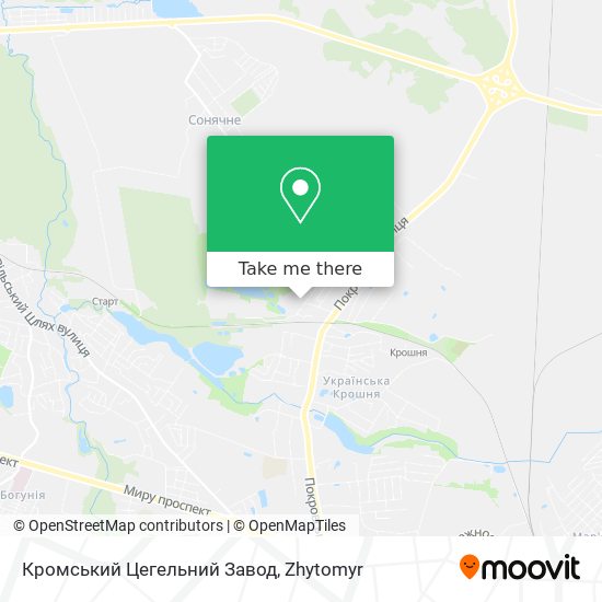 Кромський Цегельний Завод map