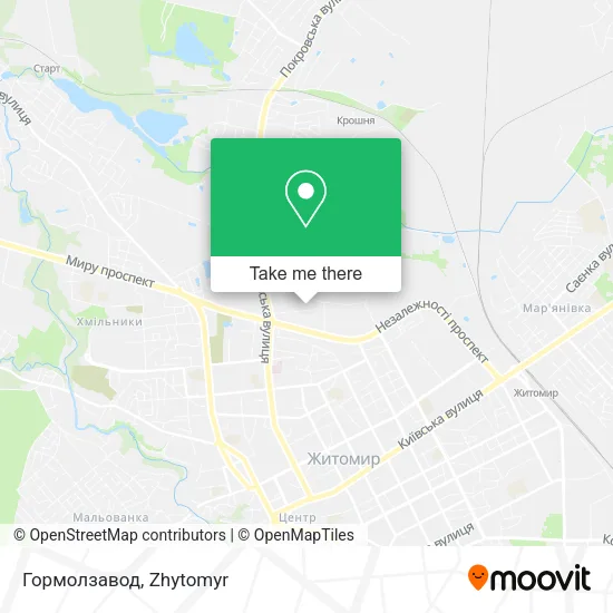 Карта Гормолзавод