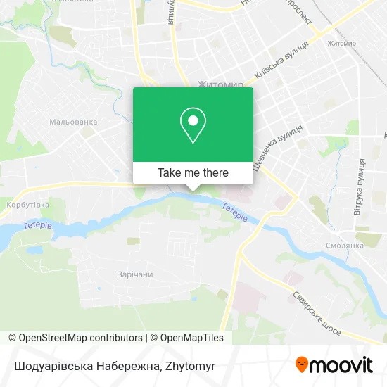 Карта Шодуарівська Набережна