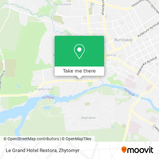 Карта Le Grand Hotel Restora