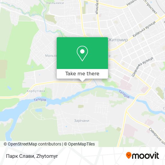 Парк Слави map