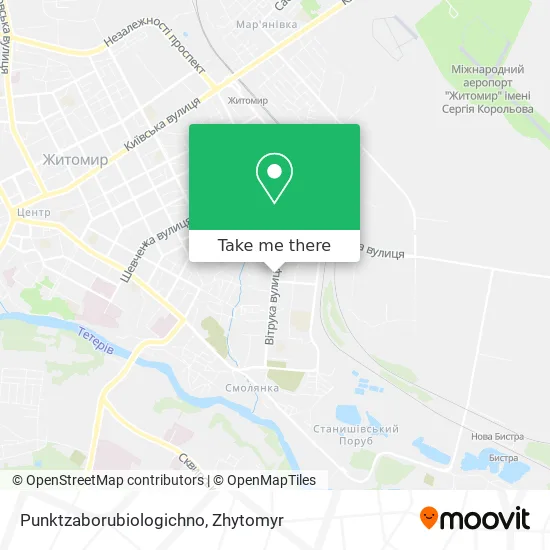 Карта Punktzaborubiologichno