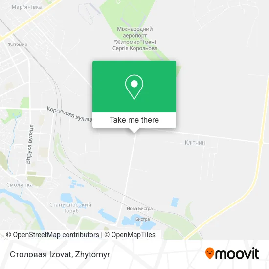 Карта Столовая Izovat