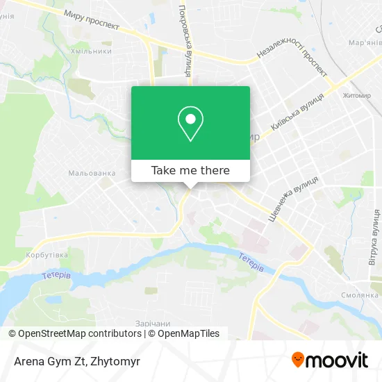 Карта Arena Gym Zt