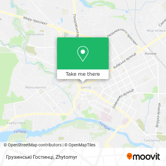 Карта Грузинські Гостинці
