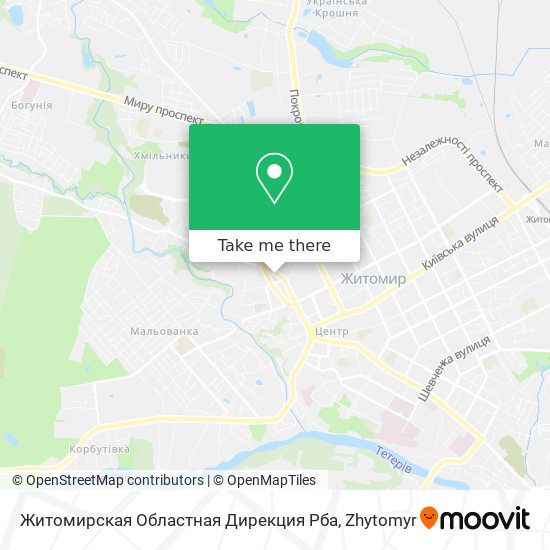 Житомирская Областная Дирекция Рба map