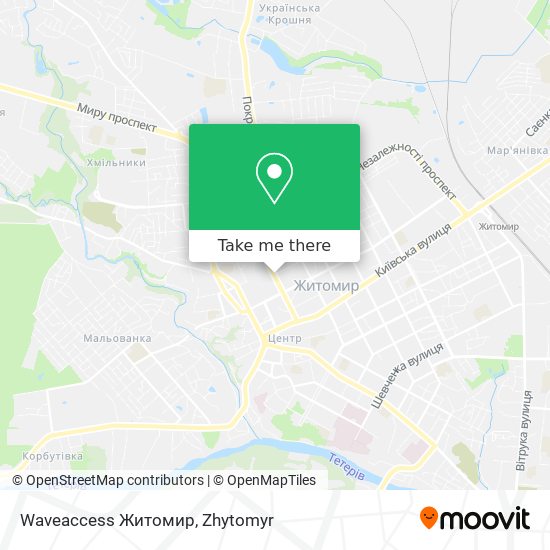 Waveaccess Житомир map