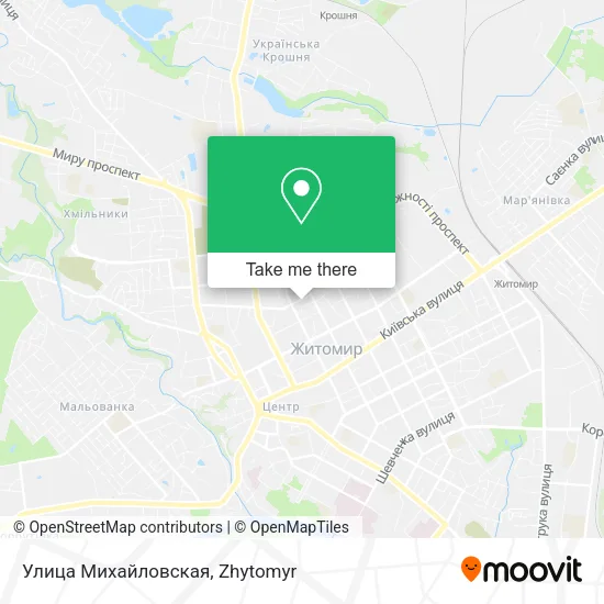 Карта Улица Михайловская