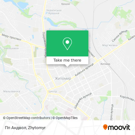 Карта Пп Андвол