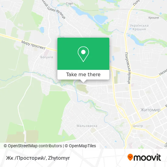 Карта Жк /Просторий/