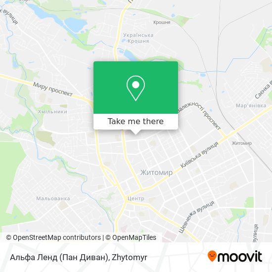Альфа Ленд (Пан Диван) map