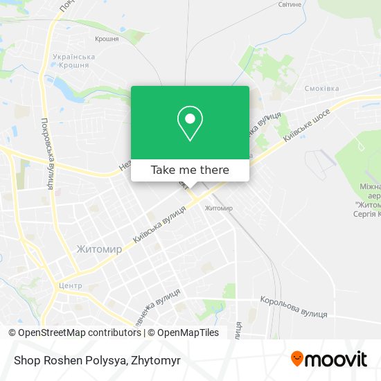 Shop Roshen Polysya map