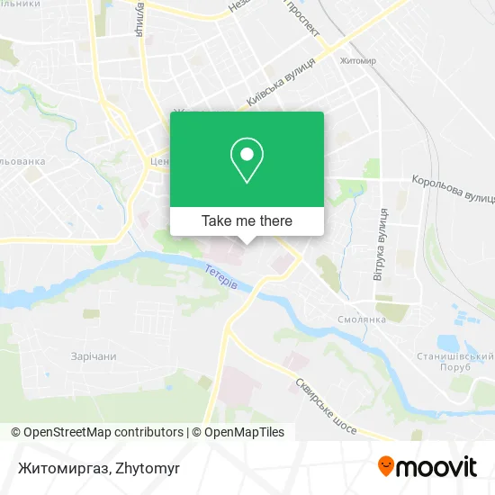 Карта Житомиргаз