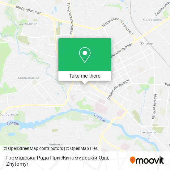 Карта Громадська Рада При Житомирській Ода