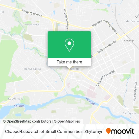 Chabad-Lubavitch of Small Communities map
