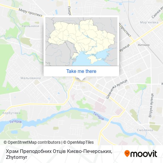 Храм Преподобних Отців Києво-Печерських map