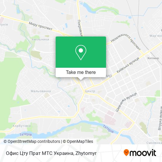 Карта Офис Цту Прат МТС Украина
